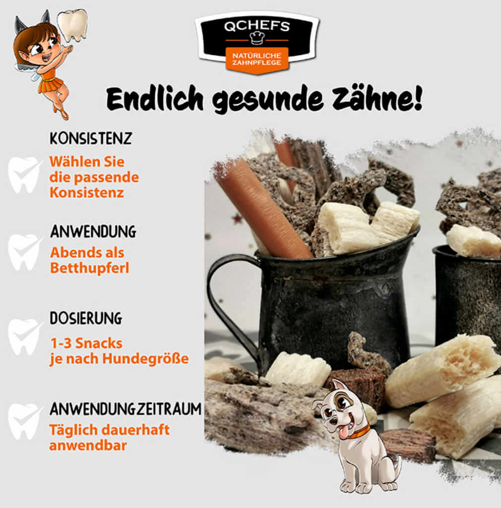 Zahnputzflocken Hund